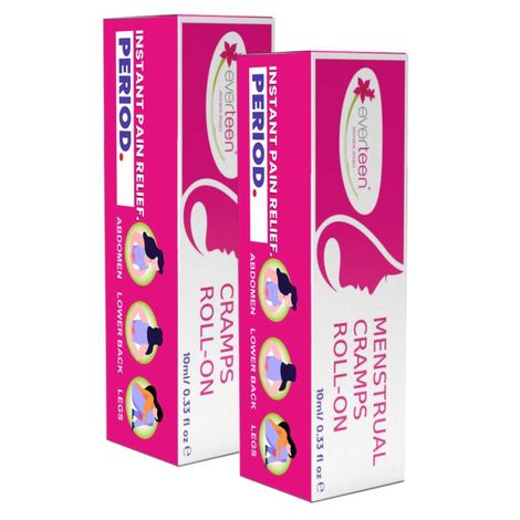 Buy everteen Menstrual Cramps Roll-On for Period Pain Relief in Women - 2 Packs (10ml Each)-Purplle