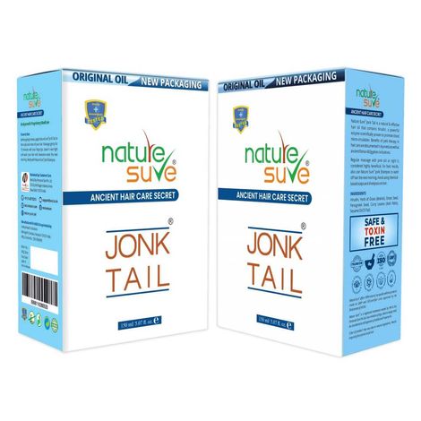 Buy Nature Sure Jonk Tail Hair Oil for Men and Women - 2 Packs (150 ml Each)-Purplle
