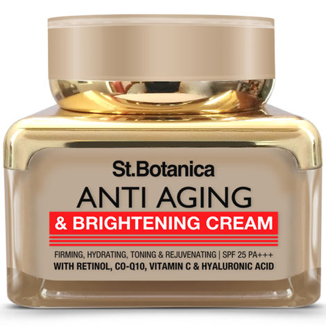 Buy St.Botanica Pure Radiance Anti Aging & Brightening Cream, SPF 25 - with Hyaluronic Acid , Retinol & Niacinamide - 50 gm-Purplle