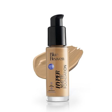 Buy Blue Heaven Hyper Matte Foundation- 401 Caramel, 30ml-Purplle