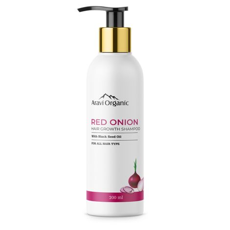 Buy Aravi Organic Onion Hair Shampoo for Hair Growth and Hair Fall Control | SLS & Toxin Chemical Free-Purplle