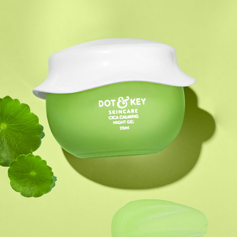 Buy Dot & Key Cica Calming Skin Renewing Night Gel With Niacinamide & Green Tree Oil, Fights Dark Spots & Acne For All Skin (25 ml)-Purplle