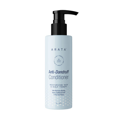 Buy Arata Anti-Dandruff Hair Conditioner | For all Hair Types | With Tea Tree Oil, Fenugreek, Neem | Moisturizes Hair & Treats Dandruff | Relieves Flaky Scalp 200 ml-Purplle