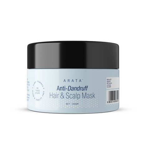 Buy Arata Anti-Dandruff Hair And Scalp Mask (100 GM) | For All Hair Types | With Tea Tree Oil, CutiBiome CLRa„¢, Shea Butter | For Itchy, Dry & Flaky Scalp-Purplle