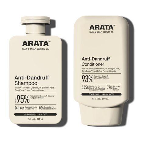 Buy Arata Dandruff Detox Duo For Normal To Oily Hair (400 gm)-Purplle