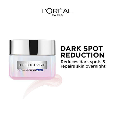 Buy L'Oreal Paris Glycolic Bright Glowing Night Cream, 15ml | Boosts Skin Glow Overnight & Visibly MinimizesSports-Purplle