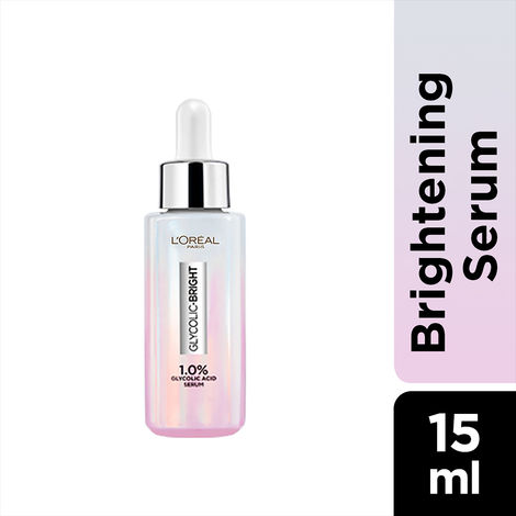 Buy L'Oreal Paris Glycolic Bright Skin Brightening Serum, 15ml | 1% Glycolic Acid Serum for Dark Spots, Pigmentation & Uneven Skin Tone-Purplle