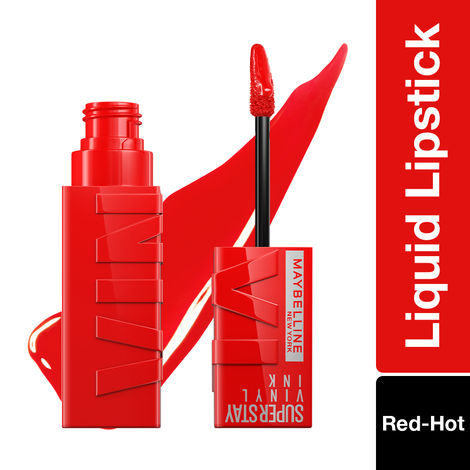 Buy Maybelline Superstay Vinyl Ink Liquid Lipstick, Red Hot -Purplle
