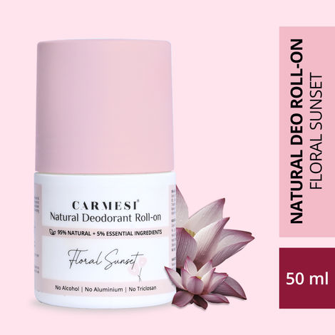 Buy Carmesi Natural Deodorant Roll-on - Floral Sunset,50 ml-Purplle