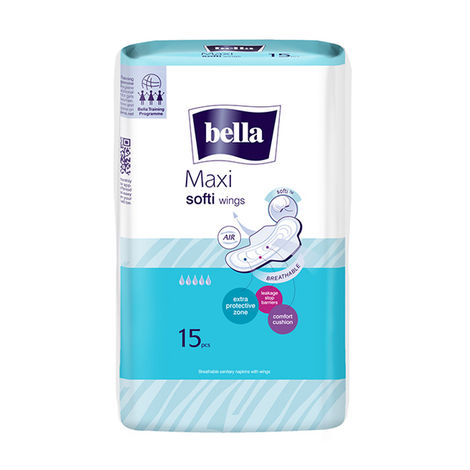 Buy Bella Maxi Soft Wings Classic Sanitary Pads 15 Pcs-Purplle