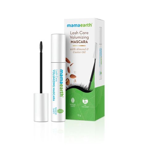 Buy Mamaearth Mamaearth Lash Care Volumizing Mascara with Castor Oil & Almond Oil for 2X Instant Volume - 13 gm-Purplle