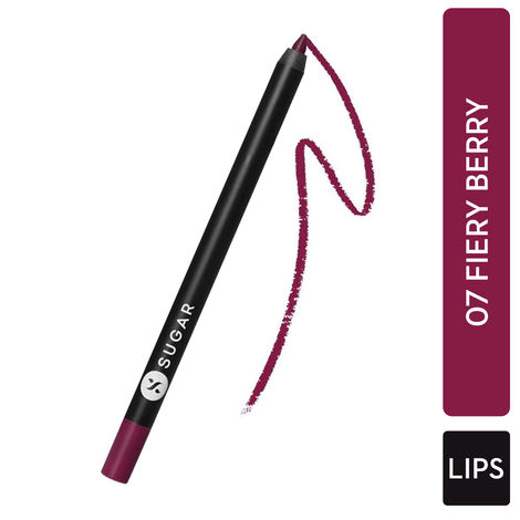 Buy SUGAR Cosmetics - Lipping On The Edge - Matte Lip Liner - 07 Fiery Berry (Marsala) - 1.2 Gms - Smear-Proof, Water Resistant Lip Liner - Lasts Up To 10 Hrs-Purplle