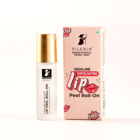 Buy Pilgrim Squalane Exfoliating Lip Peel Roll On With Lactic Acid | Gently Exfoliates Removes Dry, Flaky Skin, Hydrates | Women & Men, (6 ml)-Purplle