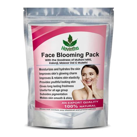 Buy Blooming Face Pack - Kalonji Seed, Masoor Dal, Mulethi, Multani Mitti Powder (227 g)-Purplle