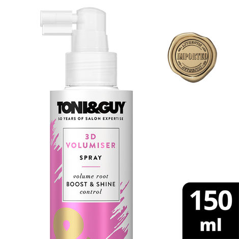 Buy Toni&Guy 3D Volumizer Spray, Volume boost, creates body and adds shine|150ml-Purplle