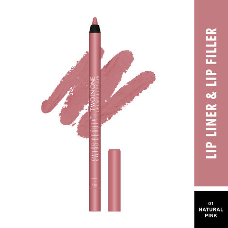 Buy Swiss Beauty Two in One Lip Liner & Lip Filler Natural Pink 01-Purplle