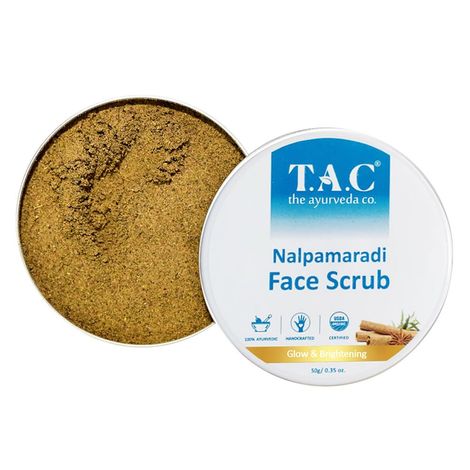 Buy T.A.C - The Ayurveda Co. Nalpamaradi Face Scrub for Tan Removal, Pigmentations, Blemishes Removal (50g)-Purplle