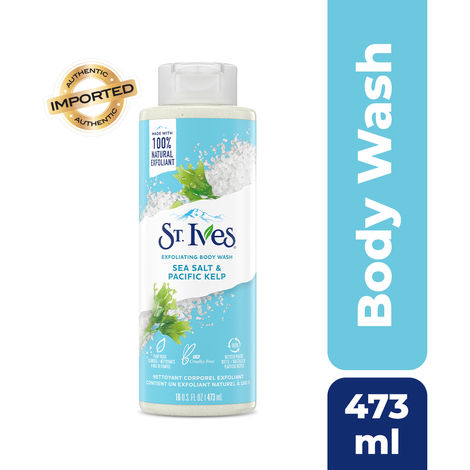 Buy St. Ives Exfoliating Sea Salt & Pacific Kelp Body Wash/Shower gel for Women | 100% Natural Extracts | Cruelty Free | Paraben Free |473ml-Purplle