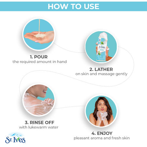 Buy St. Ives International Exfoliating Sea Salt & Pacific Kelp Body Wash/Shower gel for Women | 100% Natural Extracts | Cruelty Free | Paraben Free |473ml-Purplle