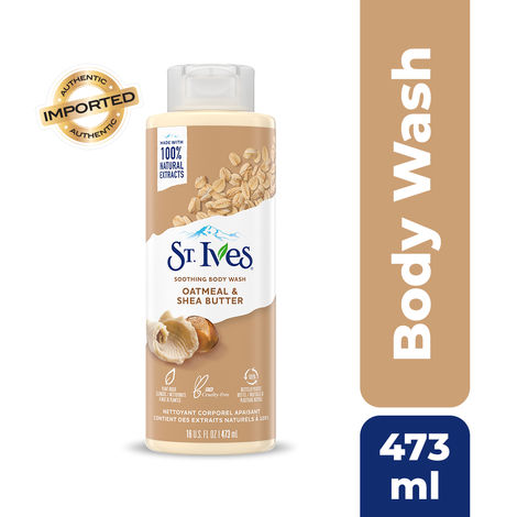 Buy St. Ives Soothing Body Wash/Shower gel for women with Moisturizing extracts of Oatmeal & Shea Butter |100% Natural Extracts | Cruelty Free | Paraben Free |473ml-Purplle