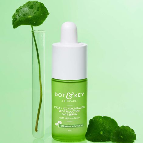 Buy Dot & Key 10% Niacinamide Cica Face Serum With alpha arbutin For Dark Spots & Acne Scars, 30 ml-Purplle