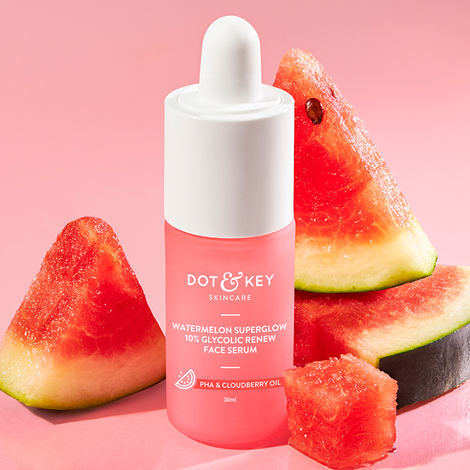 Buy Dot & Key 10% Glycolic Watermelon Super Glow Face Serum For Pigmentation, Excess Oil, Dark Spot, 30ml-Purplle