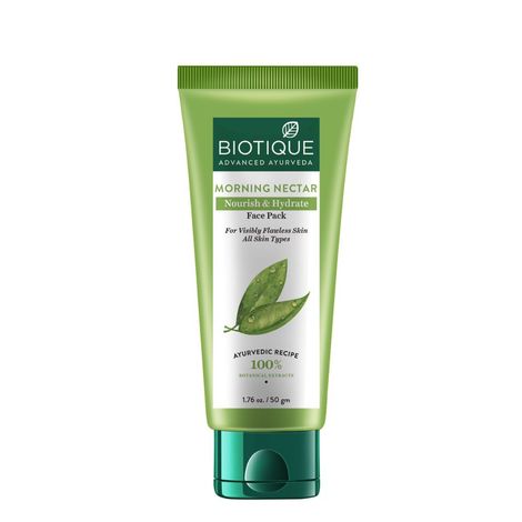 Buy Biotique Morning Nectar Nourish & Hydrate Face Pack 50gm Tube-Purplle