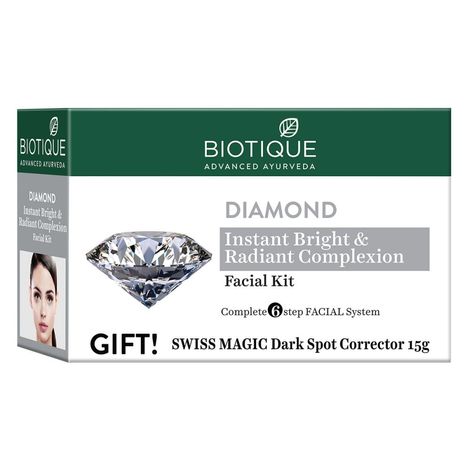 Buy Biotique Diamond Facial Kit 5X10G+15G(Diamond Kit)-Purplle