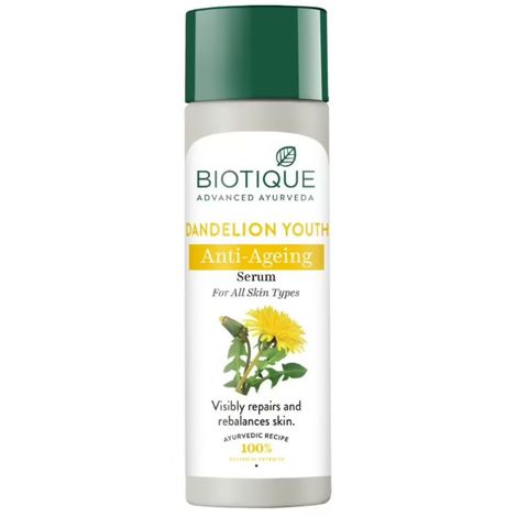 Buy Biotique Dandelion Youth Anti-Ageing Serum 190ml-Purplle