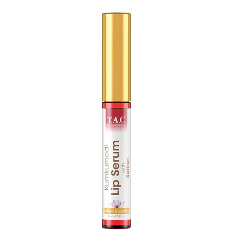 Buy TAC - The Ayurveda Co. Kumkumadi Lip Serum For Dark & Dry Lips With Shea Butter - 10ml-Purplle