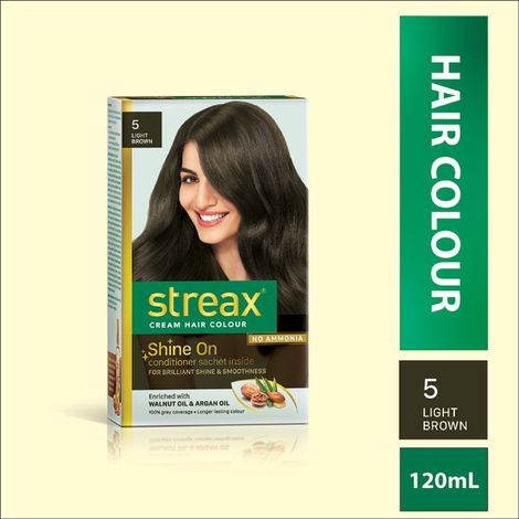 Buy Streax Hair Colour - Light Brown (120 ml)-Purplle