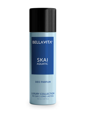 Buy Bella Vita Organic SKAI Aquatic Man Long Lasting Body Parfum Deo for Men 150 ML-Purplle