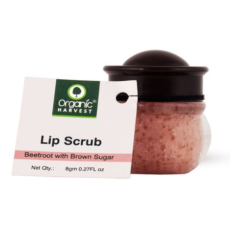 Buy Organic Harvest Lip Scrub with Beetroot Extract, Suitable for Dry & Chapped Lips Beetroot (Pack of: 1, 8 g)-Purplle