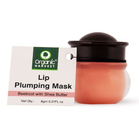 Buy Organic Harvest Lip Plumping Mask with Beetroot Extracts, Suitable for Dry & Chapped Lips (Pink)-Purplle