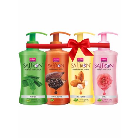 Buy VI-JOHN Women All Skin Types Rose ,Aloevera ,Milk Almond & Cocoa Butter Fairness Body Lotion 250ml Each For Women (Pack of 4)-Purplle