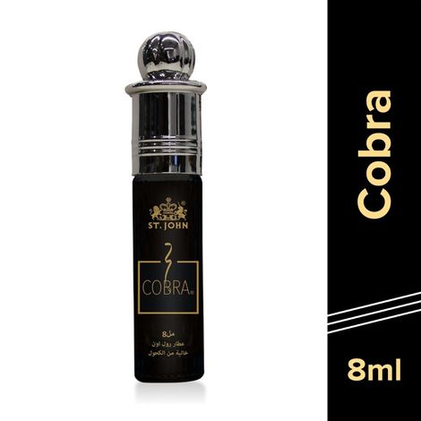 Buy St John Cobra Floral Attar Roll on Free from Alcohol -8ml Each (Pack of 2)-Purplle