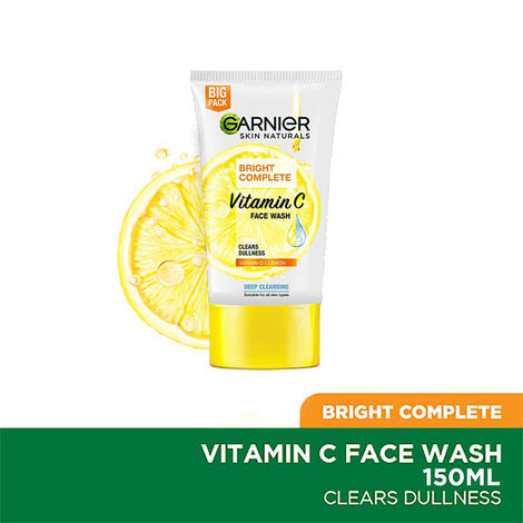 Buy Garnier Bright Complete VITAMIN C Facewash (150 g)-Purplle