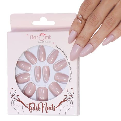 Buy BEROMT PREMIUM GLOSSY NAILS- 319 (NAIL KIT INCLUDED)-Purplle