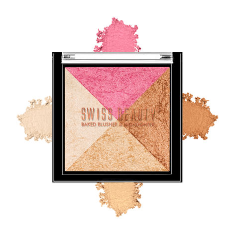 Buy Swiss Beauty Baked Blusher & Highlighter - Multi-05 (7 gm)-Purplle