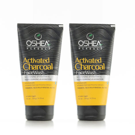 Buy OSHEA HERBALS Activated Charcoal Face Wash(Pack of 2 )-Purplle