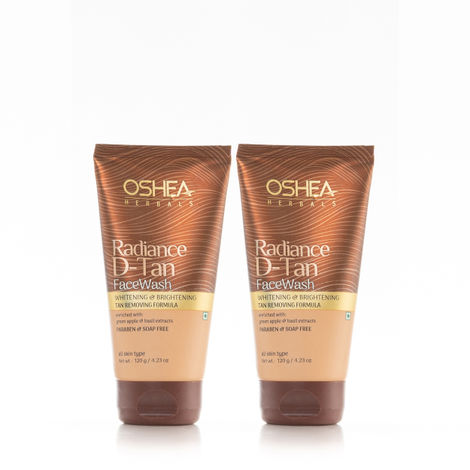 Buy OSHEA HERBALS Radiance D-Tan Face Wash(Pack of 2 )-Purplle
