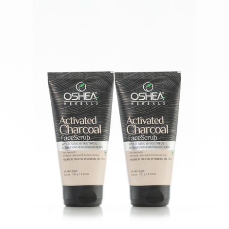 Buy OSHEA HERBALS Activated Charcoal Face Scrub (Pack of 2 )-Purplle
