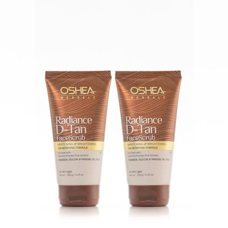 Buy OSHEA HERBALS Radiance D-Tan Face Scrub(Pack of 2 )-Purplle