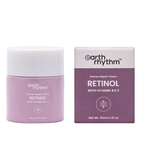 Buy Earth Rhythm Retinol Intense Repair Cream (Vitamin B C E) | Clears clogged pores, Gives radiant skin, Repairs skin damage | for All Skin Types | Men & Women - 30 ML-Purplle