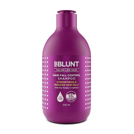 Buy BBLUNT Hair Fall Control Shampoo with Pea Protein & Caffeine for Stronger Hair (300 ml)-Purplle