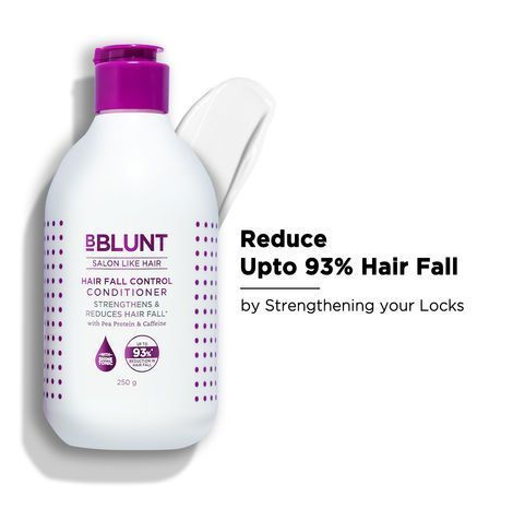 Buy BBLUNT Hair Fall Control Conditioner with Pea Protein & Caffeine for Stronger Hair - 250 g-Purplle