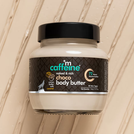 Buy mCaffeine Choco Body Butter| Cocoa and Shea Butter | Deep Moisturizing, Reduces Stretch Marks and Heals Dry Skin | Upto 72 hours of Moisturization | 100 gm-Purplle