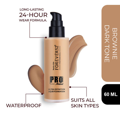 Buy Daily Life Forever52 Pro Artist Ultra Definition Long Lasting Waterproof Full Coverage Liquid Foundation BUF012 (60ml)-Purplle