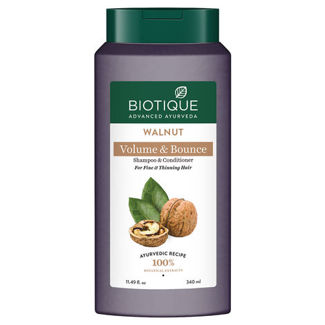 Buy Biotique Walnut Volume & Bounce Shampoo 340 ML-Purplle