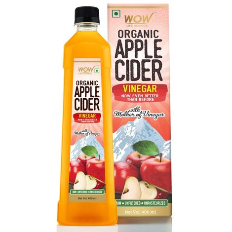 Buy WOW Life Science Organic Apple Cider Vinegar (400 ml)-Purplle